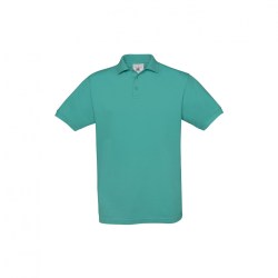 Aνδρικό polo  (B&#38;C PU409) duck blue-real turquoise