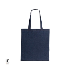 Τσάντα με μακριά χερούλια από ύφασμα τζίν 32 x 42 εκ 100% cotton (Ubag Dallas 4054)