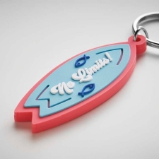Custom Shape PVC Keychain with Logo (KM 1001)
