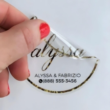 Διάφανα αυτοκόλλητα βινυλίου Στρόγγυλα 9cm (LT 1504)