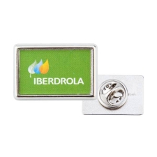 Καρφίτσα πέτου μεταλλική pin ορθογώνια 2,4x1,8 εκ ( P-15)