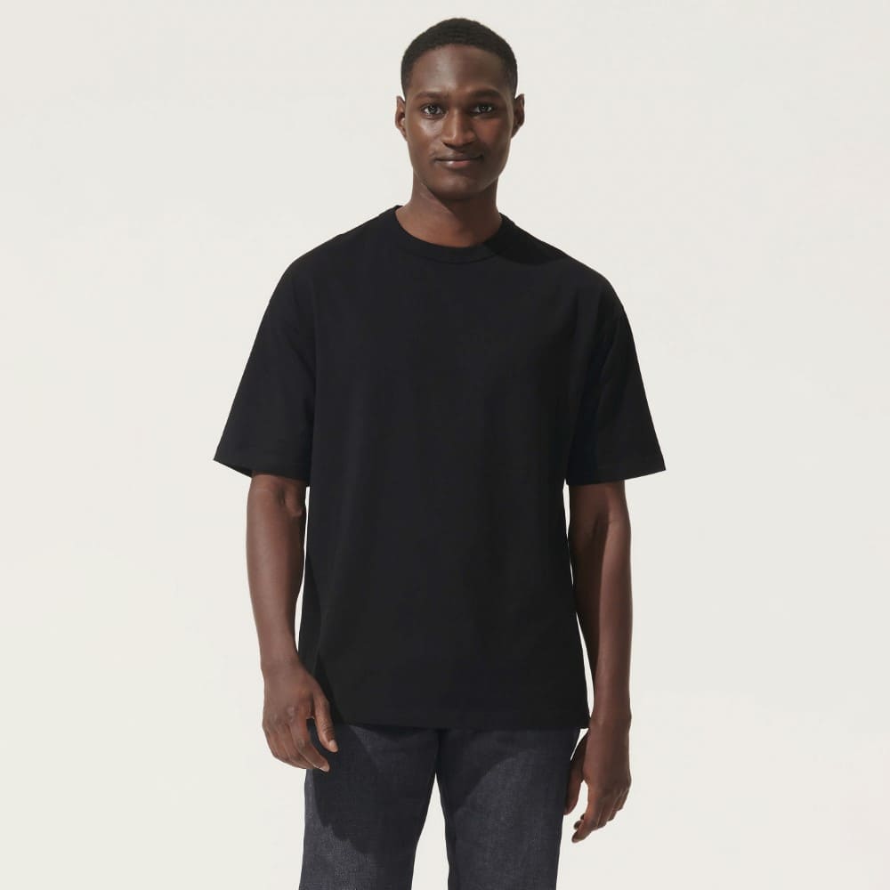 T-Shirt Oversized (ALP 1310) σε άντρα - Μαύρο