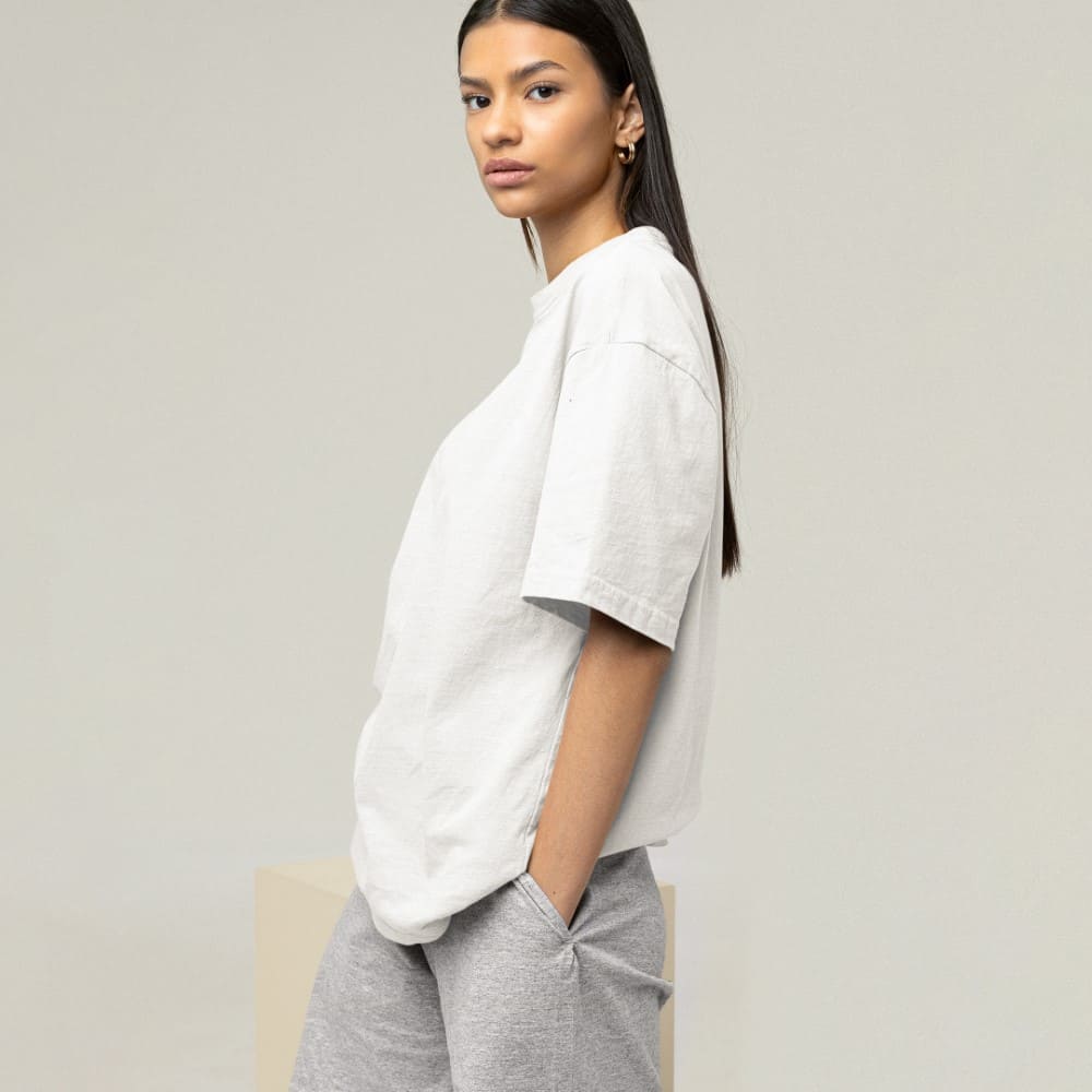 T-Shirt Oversized (ALP 1310) σε γυναίκα - Λευκό