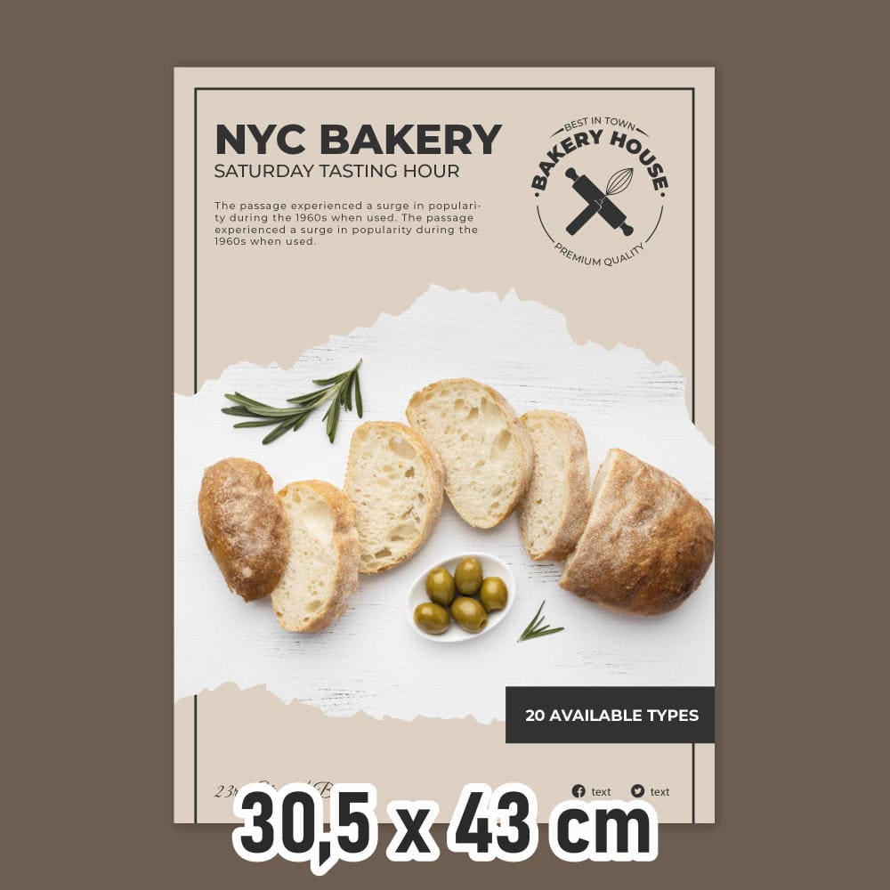 Αφίσες έγχρωμες Dublex 300gr. 30,5 Χ 43 DA 007 - Δείγμα