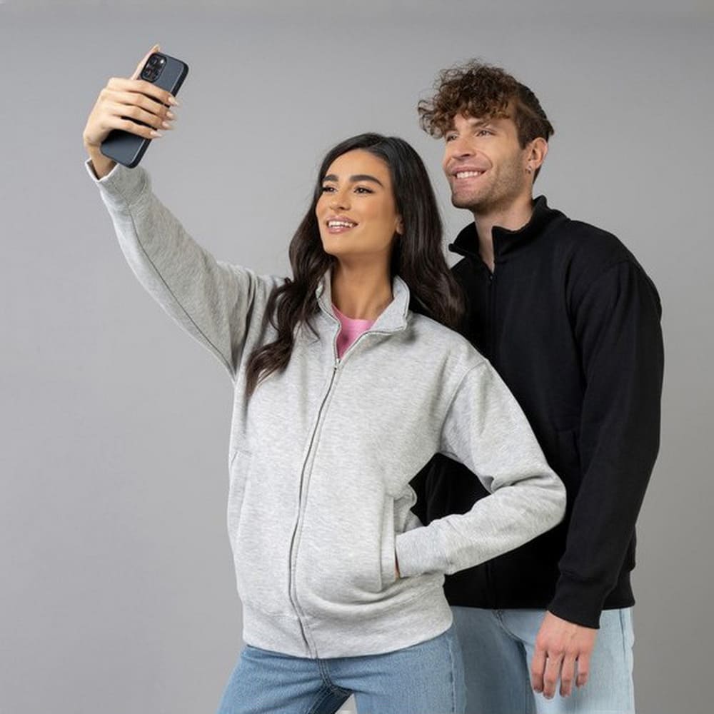 Unisex ζακέτα φούτερ χωρίς κουκούλα (About basics Deal - 00151) 2