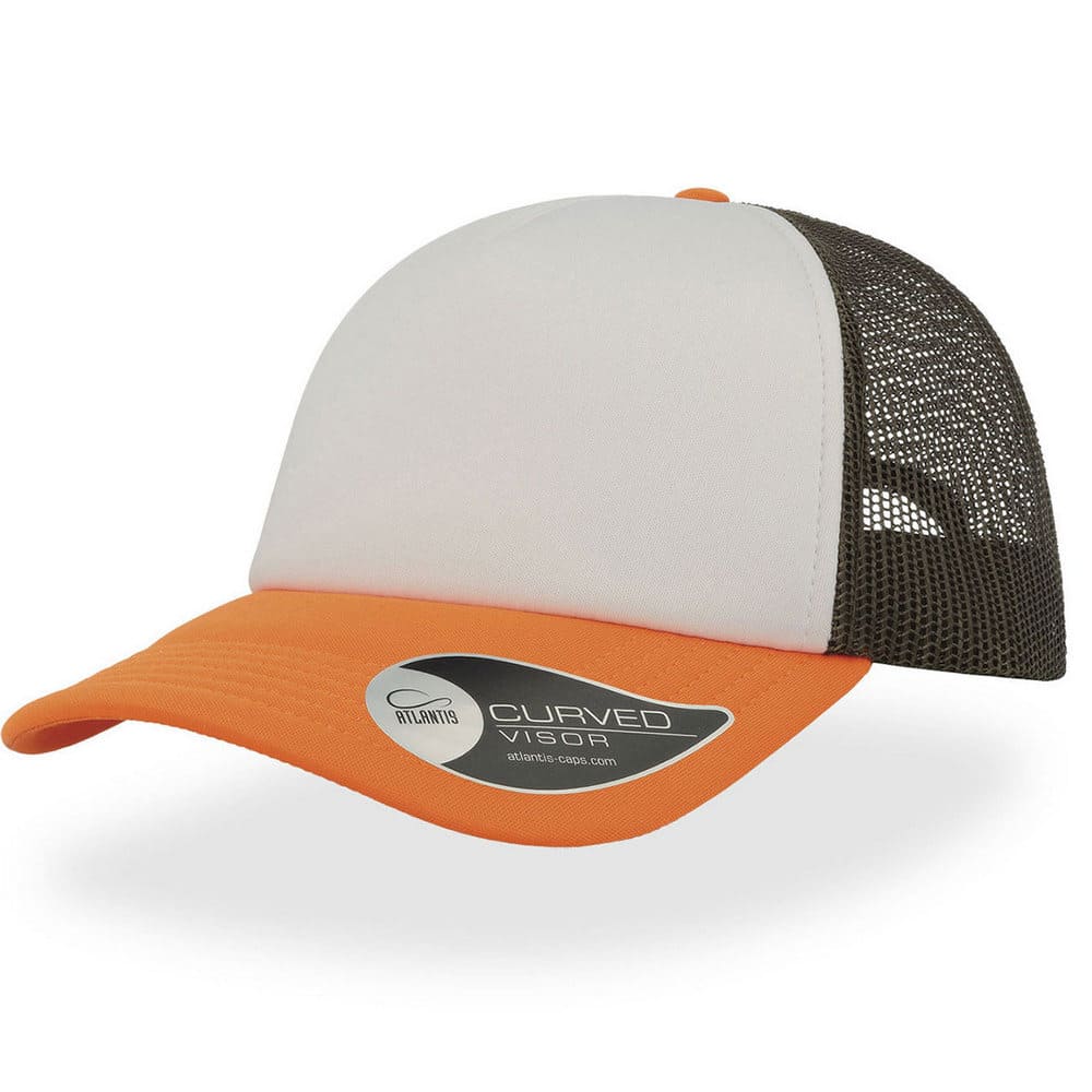 Καπέλο (RAPPER 8193) - Λευκό - Λαδί - Πορτοκαλί