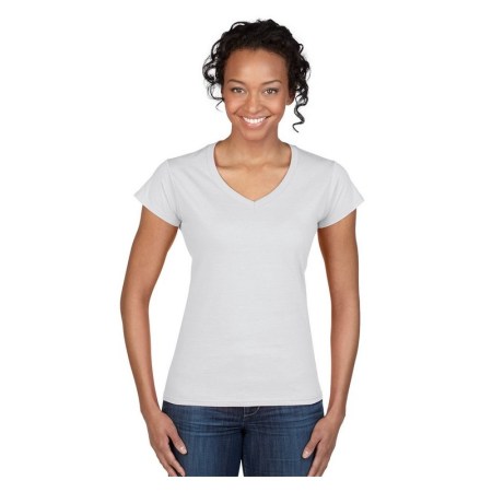 Μπλούζα μακό γυναικεία V 150gr  GILDAN M 064102 Γκρι ανοιχτό