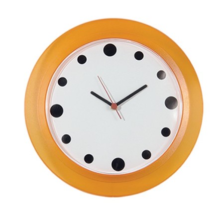 Ρολόι τοίχου στρογγυλό B 1875 Πορτοκαλί
