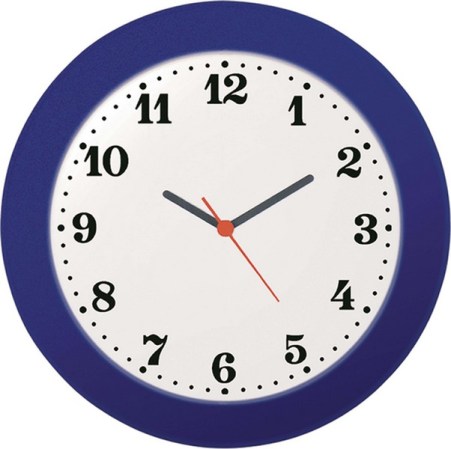 Ρολόι τοίχου στρόγγυλο B 1985 Μπλέ