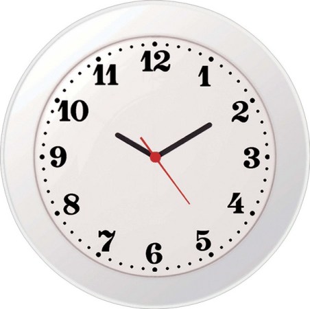 Ρολόι τοίχου στρόγγυλο B 1985 Λευκό