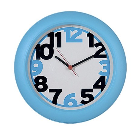 Ρολόι τοίχου στρόγγυλο B 1990 Γαλάζιο