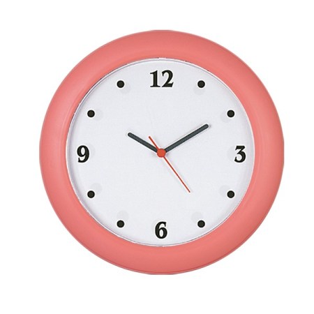 Ρολόι τοίχου στρόγγυλο B 1990 Ρόζ