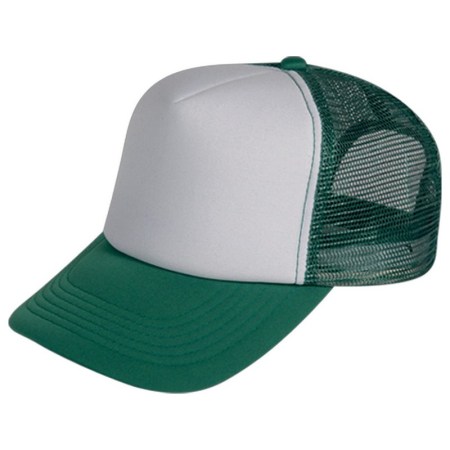 Καπέλο με δίχτυ Β 2580 Λευκό με πράσινο