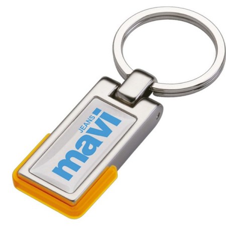 Μπρελόκ μεταλλικό ορθογώνιο B 621 Πορτοκαλί