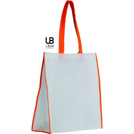  Τσάντα αγοράς (Milano) white-orange