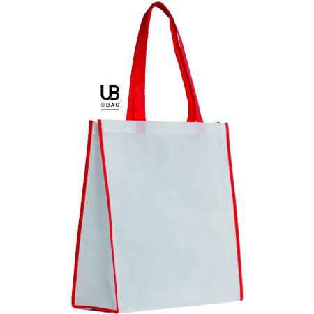  Τσάντα αγοράς (Milano) white-red