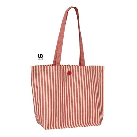 Τσάντα (Mykonos) Φυσικό - Κόκκινο