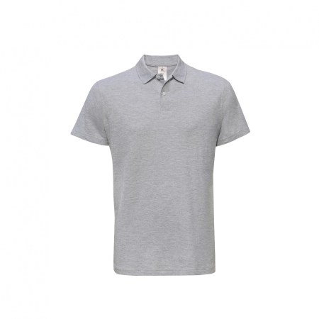 Aνδρικό polo (B&C PUI10) γκρι-heather grey