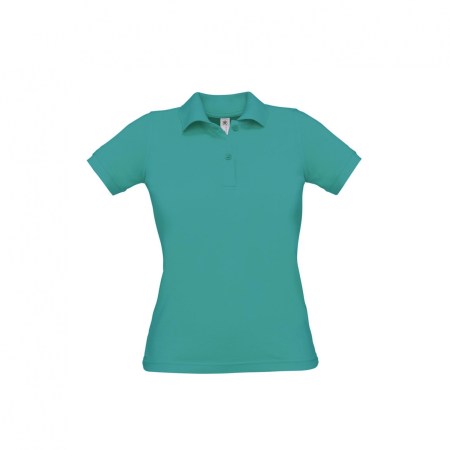 Γυναικείο polo (B&#38;C PW455) duck blue-real turquoise