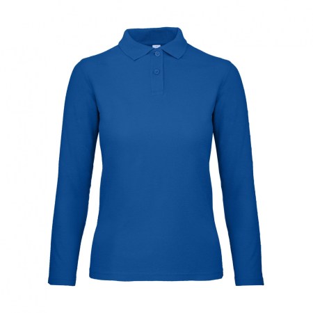  Γυναικείο polo μακρυμάνικο (B&C PWI13) μπλέ