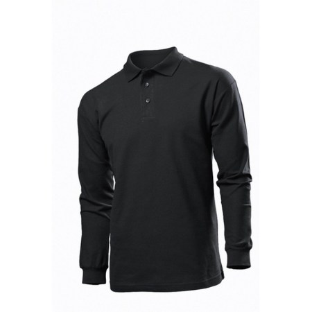 Polo Long Sleeve B ST3400 Μαύρο