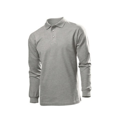 Polo Long Sleeve B ST3400 Γκρι (GYH)