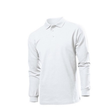 Polo Long Sleeve B ST3400 Λευκό