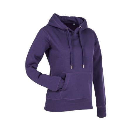 Φούτερ γυναικεία με κουκούλα B ST5700 Μωβ
