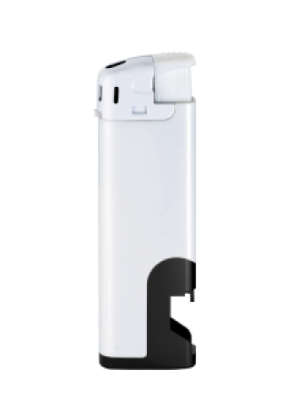 Αναπτήρας ηλεκτρονικός με ανοιχτήρι (SP U505) - Λευκό