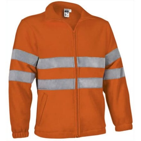 Fleece Jacket Ανακλαστικό - AIRPORT (VL 54800) - Πορτοκαλί Φωσφοριζέ