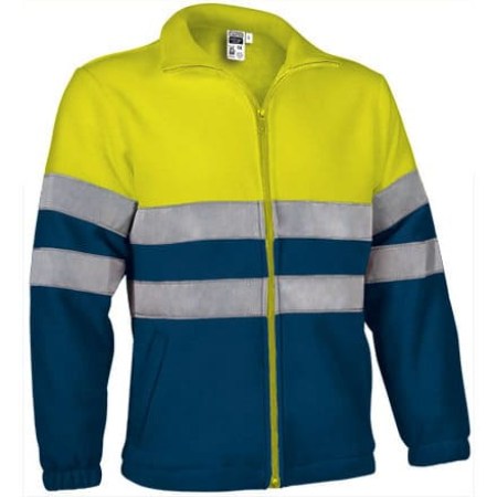 Fleece Jacket Ανακλαστικό - AIRPORT (VL 54800) - Orion Navy με Κίτρινο Φωσφοριζέ - Orion Navy with Fluo Yellow