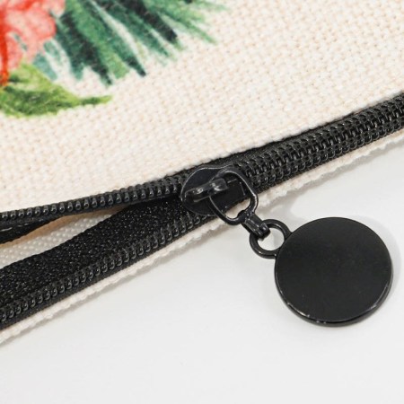 Τσαντάκι Λινό με Λουράκι (B 7018) - Φερμουάρ