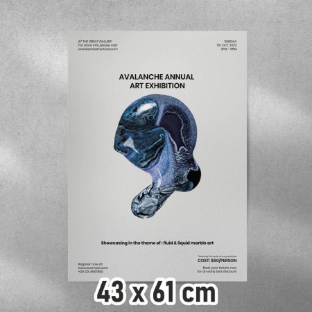 Αφίσες έγχρωμες Dublex 300gr. 43 Χ 61 DA 009 - Δείγμα