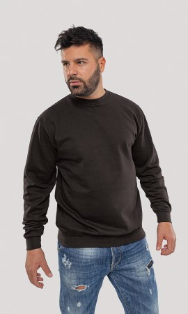 Φούτερ με στρογγυλή λαιμόκοψη (HIVER) μάυρο