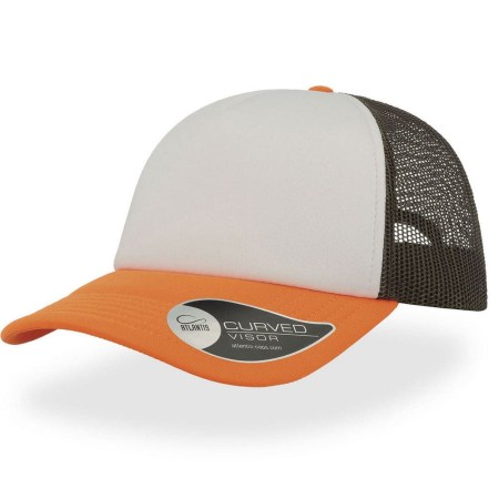 Καπέλο (RAPPER 8193) - Λευκό - Λαδί - Πορτοκαλί