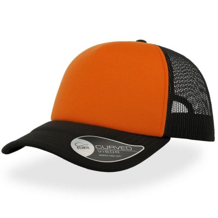 Καπέλο (RAPPER 8193) - Πορτοκαλί - Μαύρο