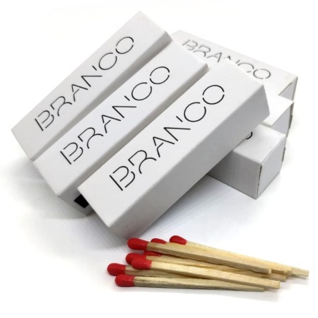 Σπίρτα σε τετράγωνο κουτάκι (LT 1049) - Λευκά - Δείγμα