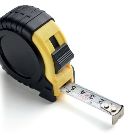 Μετροταινία ABS 5m με Μεταλλικό Κλιπ (OM 8328) - Κίτρινη Κοντινό