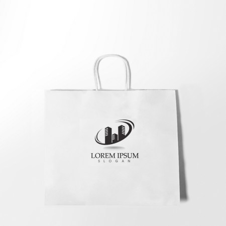 Λευκή Χάρτινη Σακούλα