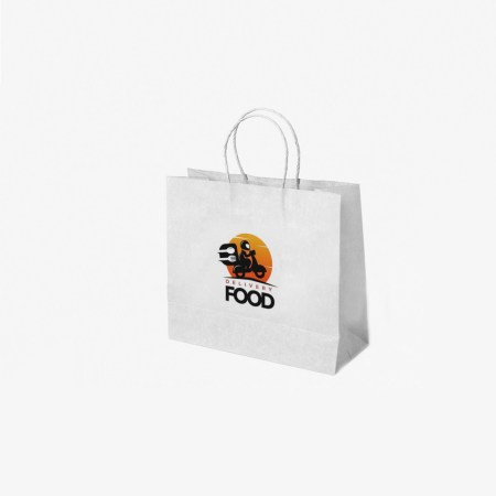 Λευκή Χάρτινη Σακούλα