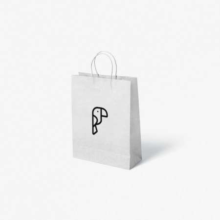 Λευκή Χάρτινη Σακούλα