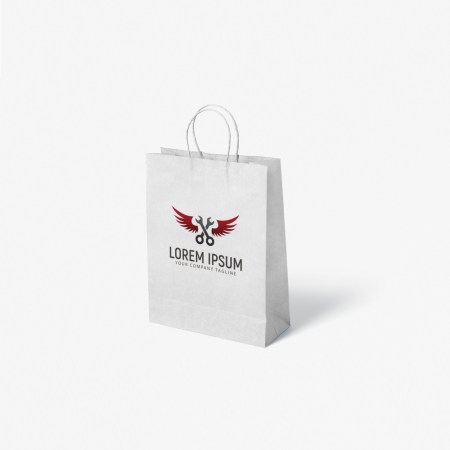 Λευκή Χάρτινη Σακούλα