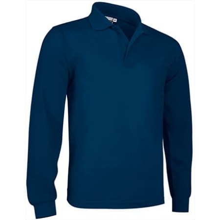 Μακρυμάνικο βαμβακερό polo (VL 55280 Predator) - Orion Navy