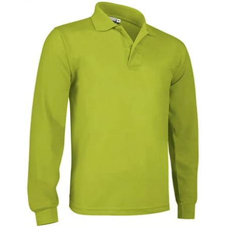 Μακρυμάνικο βαμβακερό polo (VL 55280 Predator) - Φιστικί Πράσινο