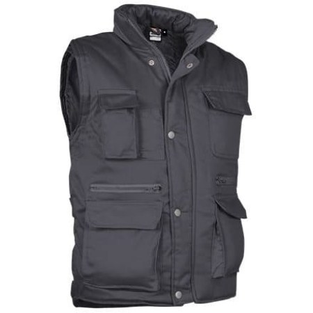 Γιλέκο εργασίας με τσέπες (VL 57190 Reporter) - Ανθρακί - Charcoal Grey