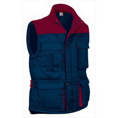 Δίχρωμο γιλέκο εργασίας με επένδυση (VL 57220 Thunder) - Orion Navy - Μπορντό