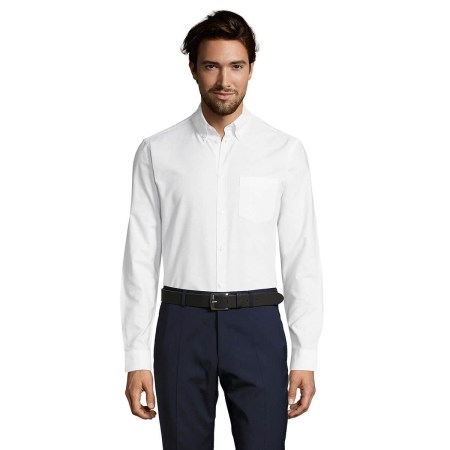Μακρυμάνικο πουκάμισο (Boston fit 02920) λευκό