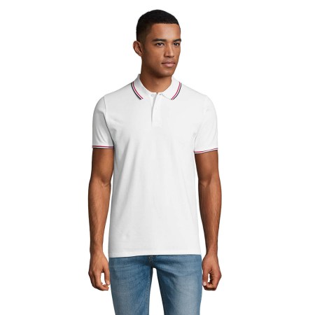 Ανδρικό πόλο (Prestige Men 02949) λευκό