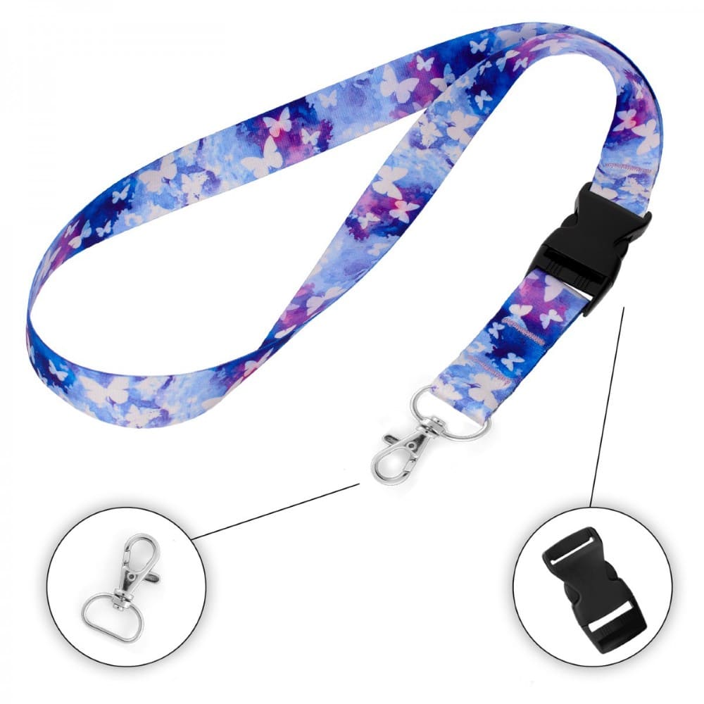 Ιμάντας Λαιμού με Μπρελόκ Full Print (TS 53057-2) - Καραμπινέρ - Κούμπωμα