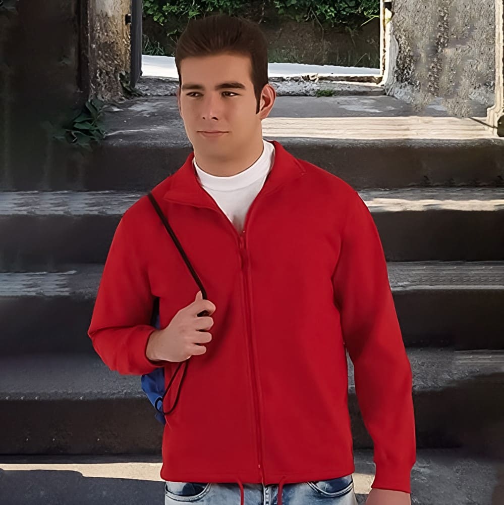 Ζακέτα με τσέπες φούτερ βαριά 300 γρ (VL 55520 Cactus)